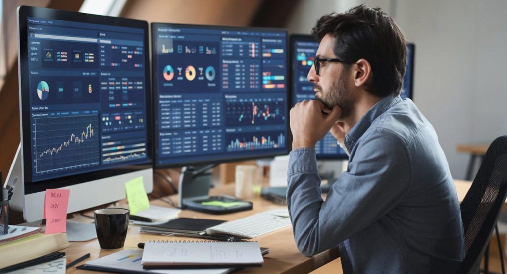 سیستم هوشمند فروش در حال تحلیل داده‌های مشتری و مدیریت فرآیند فروش